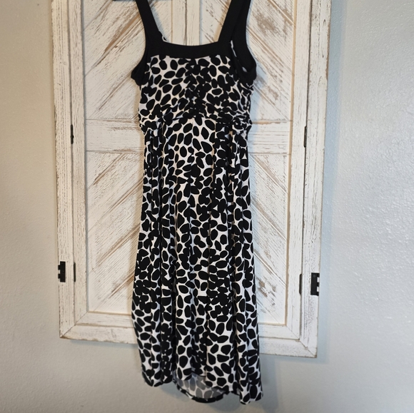 White House Black Market Black and White Scoop Neck Sundress - Picture 5 of 10